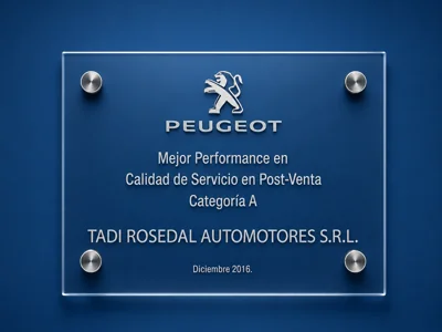 Reconocimiento Peugeot 2016